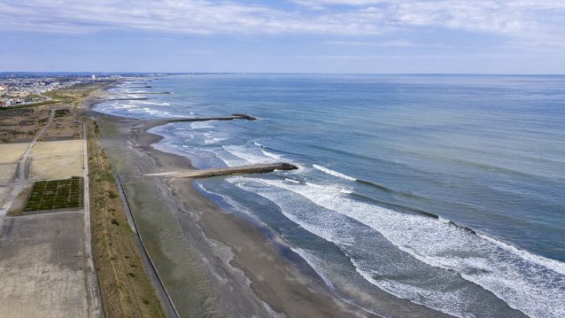 失われていく砂浜 クリーネストライン